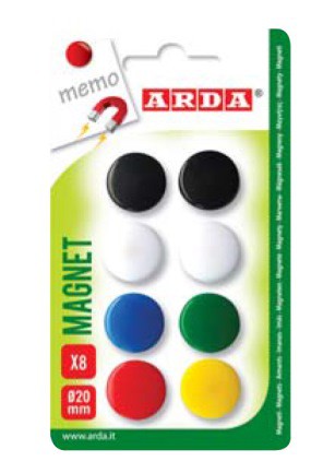 Magnets 20mm Assorted Colours