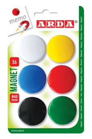 Magnets 40mm Assorted Colours