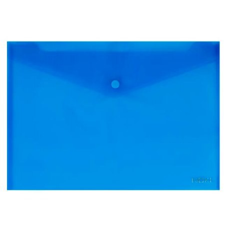 Pocket File One Button Blue 'Noki' 
Pack of 12