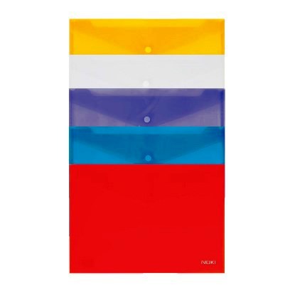 A5 Pocket File One Button Assorted Colours
Pack of 12