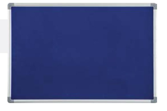 Notice Board Blue felt 120 x 200cm