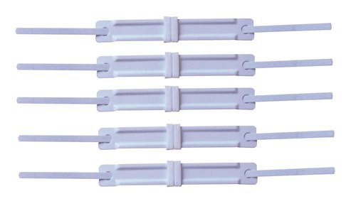Plastic White Twin Clips