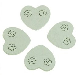 Wooden Hearts Grey