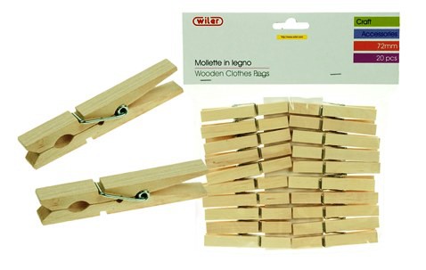Wooden Pegs 72mm