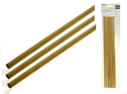 Wooden Round Sticks 8 x 300mm