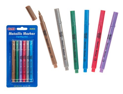 Metallic Markers 
Pack of 6