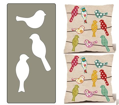 Steel Stencil Birds