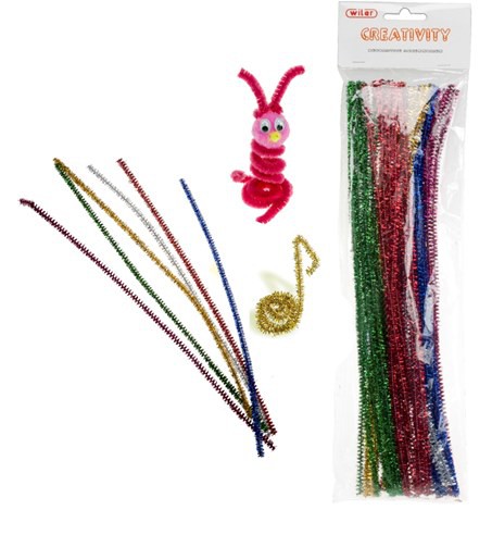 Pipe Cleaners Metallic 
Pack of 40