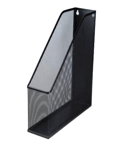 Metal Magazine Rack Black