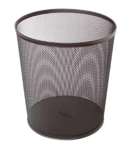 Metal Mesh Waste Bin 10L Black