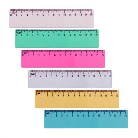 Ruler 15cm Assorted Colors 'Ark'