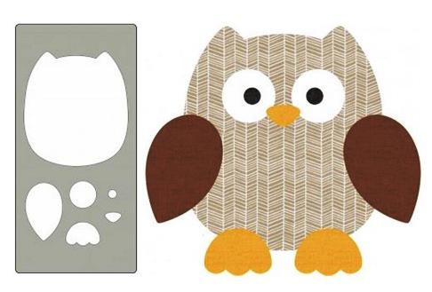 Steel Stencil Owl Male