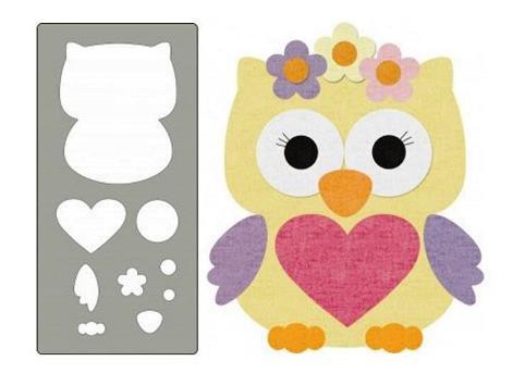 Steel Stencil Owl Female