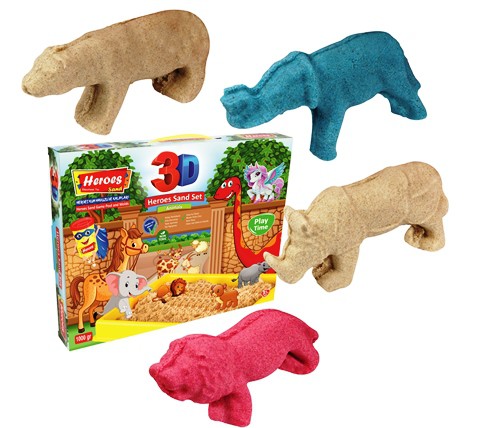 Kinetic Sand Set 3D 'Zoo Animals'