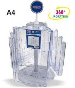 Revolving Brochure Holder A4 9 tier