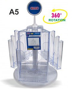 Revolving Brochure Holder A5 9 tier