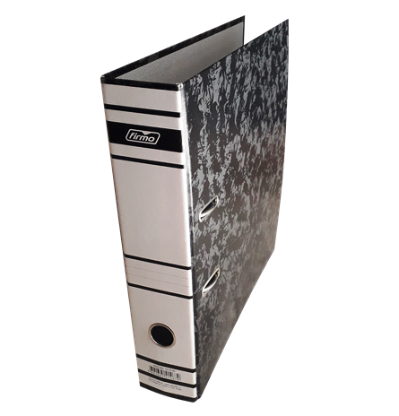 Firmo Marbled Lever Arch File Black 8cm
